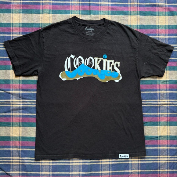 Cookies Graphic Logo Upper Echelon Black T-Shirt - Picture 1 of 12